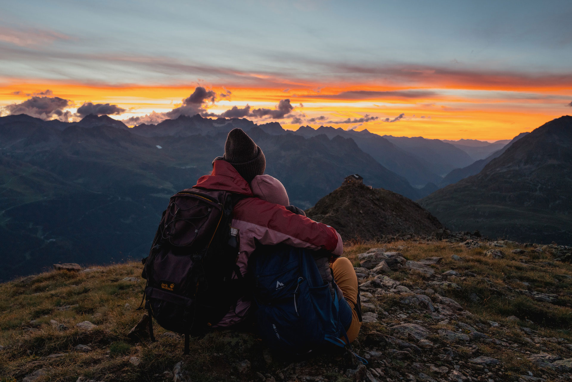 Sonnenuntergang über Sölden