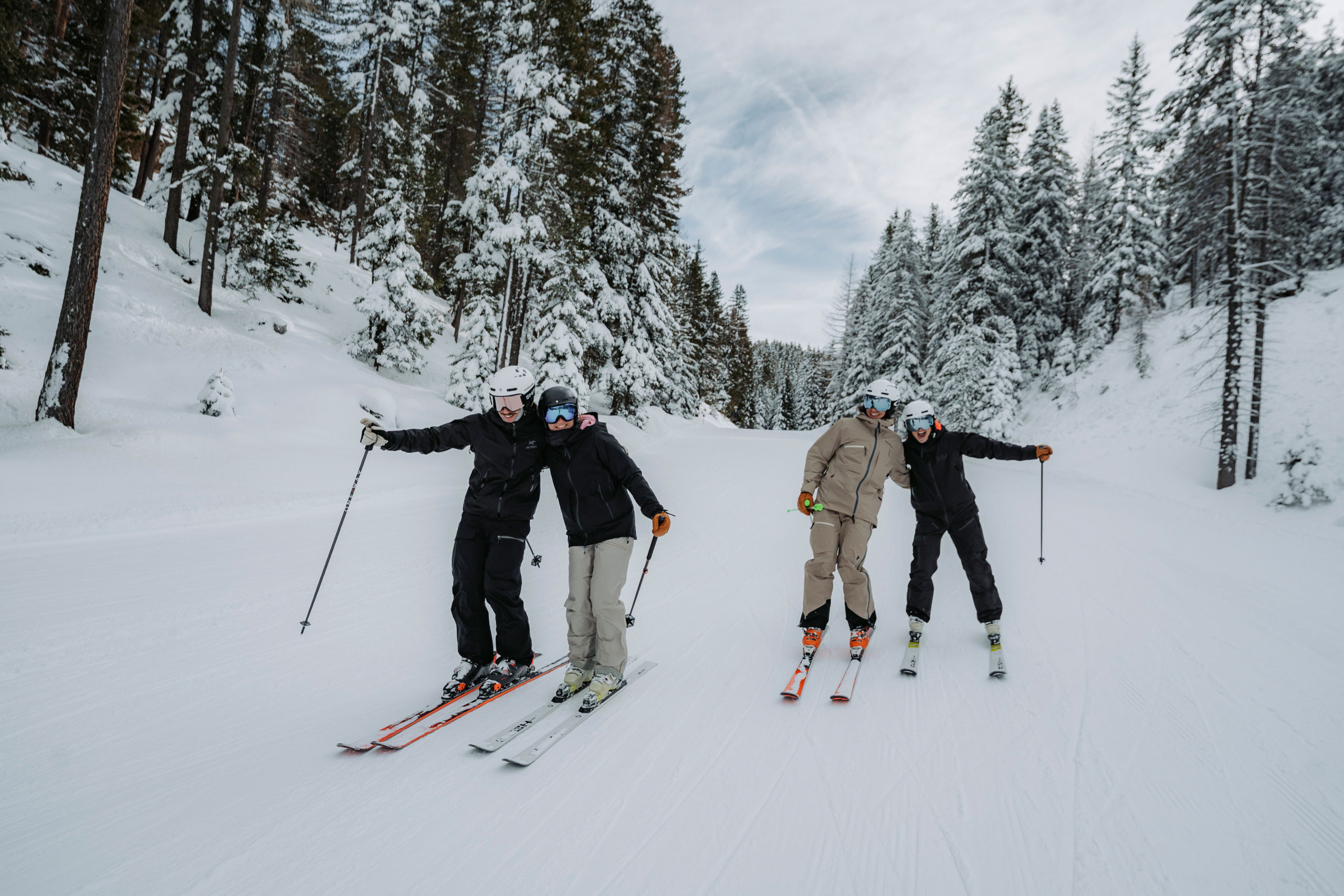 Gemeinsam auf der Piste
